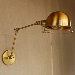 Industriel Retro europæisk stil landsbykarakterbelysning Dekorativ væglampe Jernarm