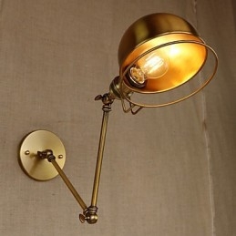 Industriel Retro europæisk stil landsbykarakterbelysning Dekorativ væglampe Jernarm