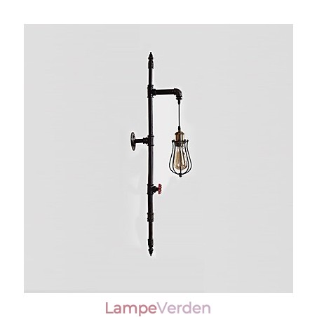 Retro industrirør væglamper Simple Loft Sort Fuglebur Metal Stue Spisestue Køkken Bar Cafe Dekoration belysning Retro industrirør væglamper Simple Loft Sort Fuglebur Metal Stue Spisestue Køkken Bar Cafe Dekoration belysning