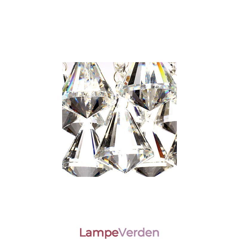Moderne Moderne Traditionel Klassisk Country Crystal Mini Style Chrome Crystal Flush Mount