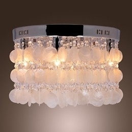 Moderne moderne krystal Mini-stil Chrome Flush Mount