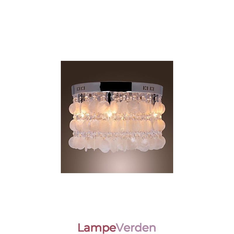 Moderne moderne krystal Mini-stil Chrome Flush Mount