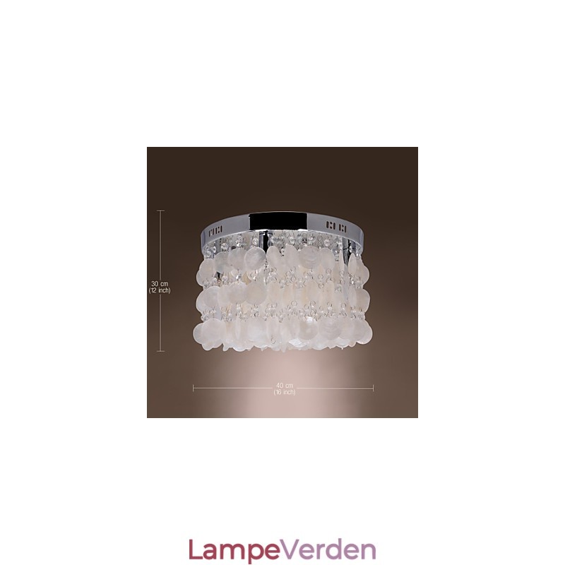 Moderne moderne krystal Mini-stil Chrome Flush Mount