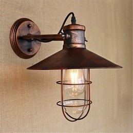 Rustik Lodge Country Retro maleri funktion til Mini Style Downlight væglamper