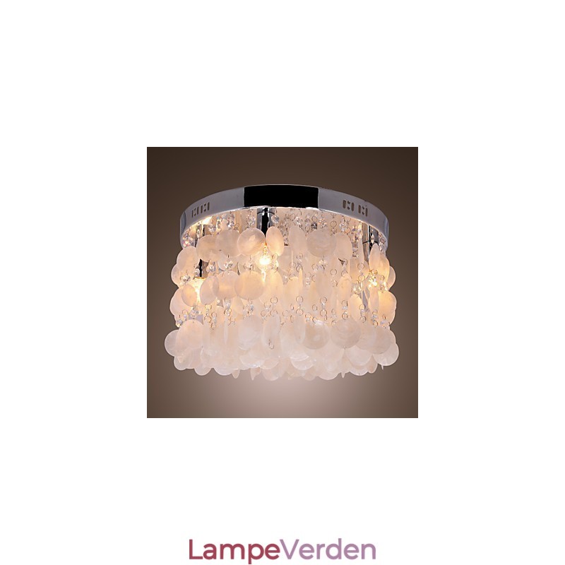 Moderne moderne krystal Mini-stil Chrome Flush Mount