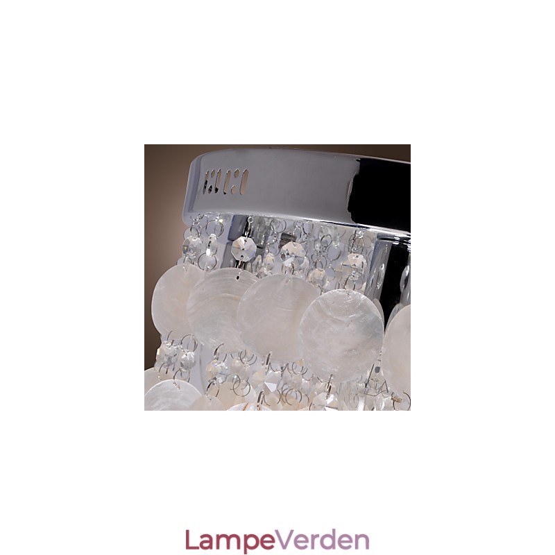 Moderne moderne krystal Mini-stil Chrome Flush Mount