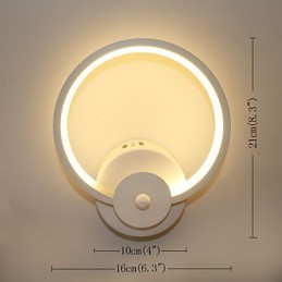 Moderne Minimalistisk Kreativ Sengelampe Indlejret Lampe Entrétrapper Soveværelse Vægbelysning