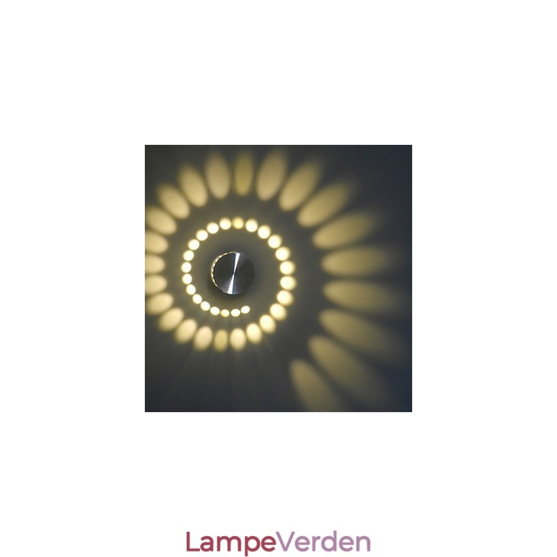 Moderne lys aluminium Flush Mount væglampe integreret