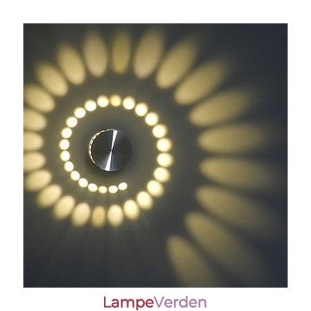 Moderne lys aluminium Flush Mount væglampe integreret