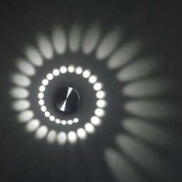 Moderne lys aluminium Flush Mount væglampe integreret