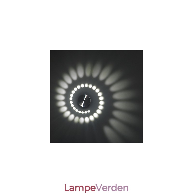 Moderne lys aluminium Flush Mount væglampe integreret