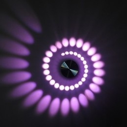 Moderne lys aluminium Flush Mount væglampe integreret