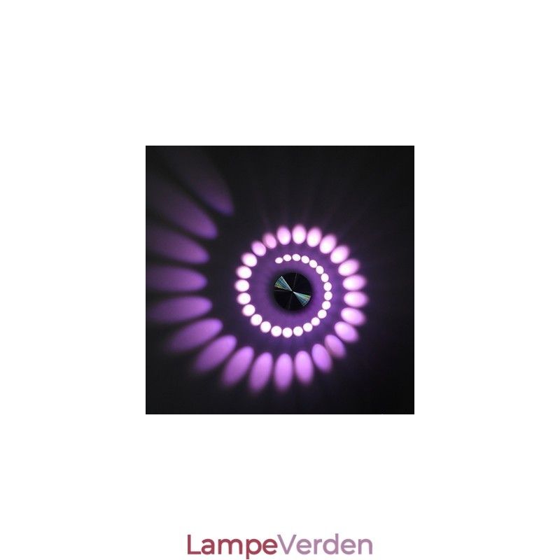 Moderne lys aluminium Flush Mount væglampe integreret