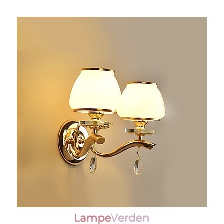 Moderne moderne galvaniseret funktion til Crystal Ambient Light Wall Sconces Wall Light Moderne moderne galvaniseret funktion til Crystal Ambient Light Wall Sconces Wall Light