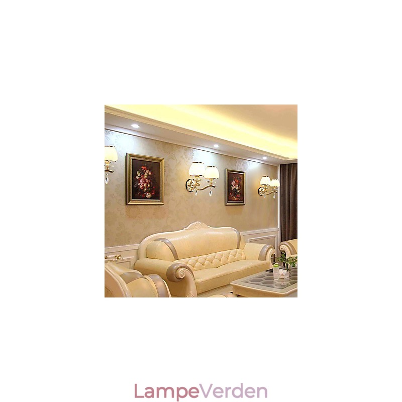 Moderne moderne galvaniseret funktion til Crystal Ambient Light Wall Sconces Wall Light