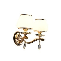 Moderne moderne galvaniseret funktion til Crystal Ambient Light Wall Sconces Wall Light