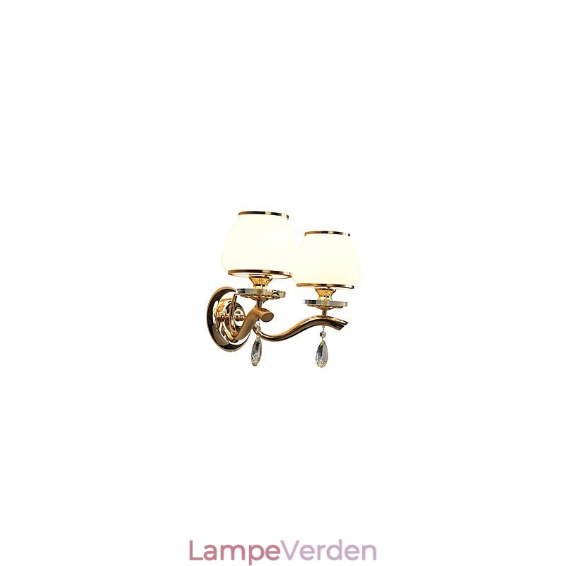 Moderne moderne galvaniseret funktion til Crystal Ambient Light Wall Sconces Wall Light