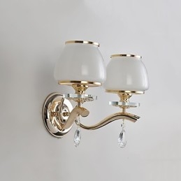 Moderne moderne galvaniseret funktion til Crystal Ambient Light Wall Sconces Wall Light