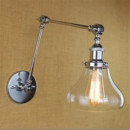 Country Retro galvaniseret funktion til Mini Style Øjenbeskyttelse Ambient Light Swing Arm LightsWall