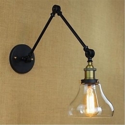 Country Retro galvaniseret funktion til Mini Style Øjenbeskyttelse Ambient Light Swing Arm LightsWall