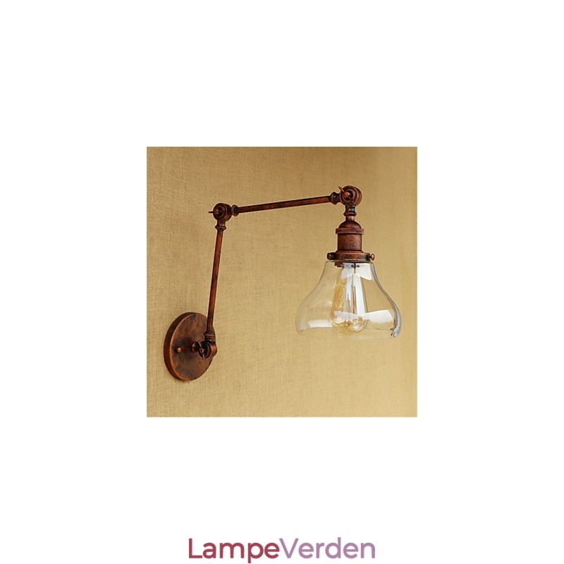 Country Retro galvaniseret funktion til Mini Style Øjenbeskyttelse Ambient Light Swing Arm LightsWall