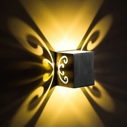 Moderne lys aluminium Flush Mount væglampe Dekorer væglamper