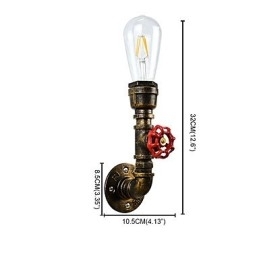 Væglampe Væglamper Vægjern Væglampe Stum Sort Lyssværd Lampe På Væg
