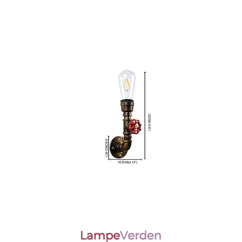 Væglampe Væglamper Vægjern Væglampe Stum Sort Lyssværd Lampe På Væg