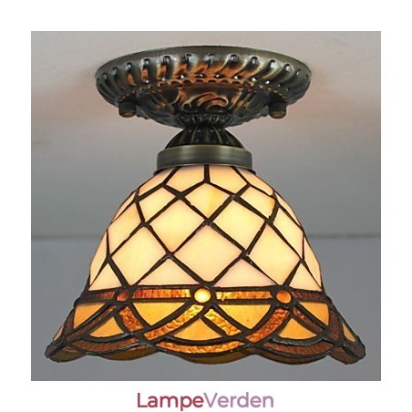 European Rural Creative Arts Farvet glas Absorber Dome Lamp Light European Rural Creative Arts Farvet glas Absorber Dome Lamp Light