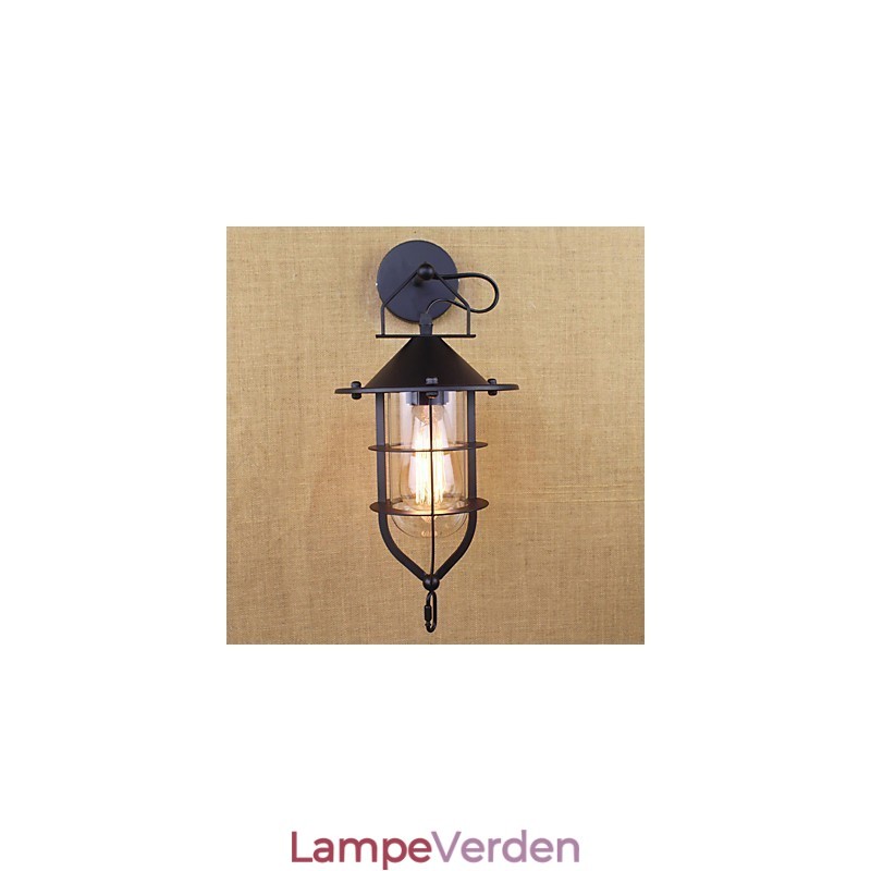 Country Retro Painting Feature til Mini Style Øjenbeskyttelse Ambient Light Wall Sconces