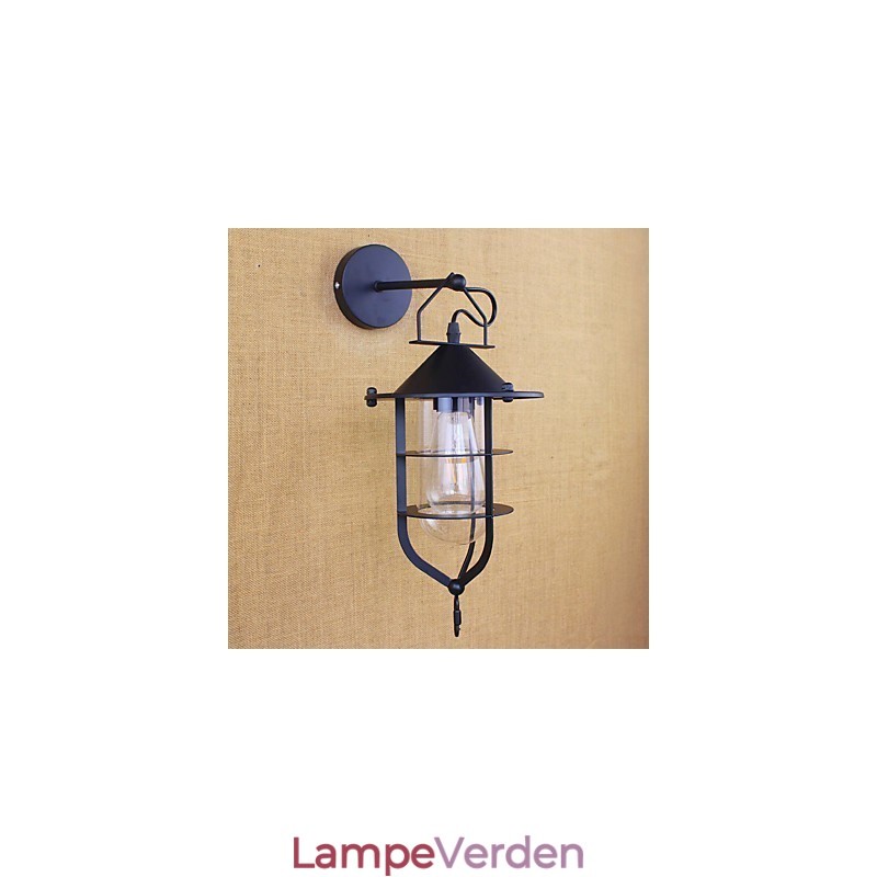 Country Retro Painting Feature til Mini Style Øjenbeskyttelse Ambient Light Wall Sconces