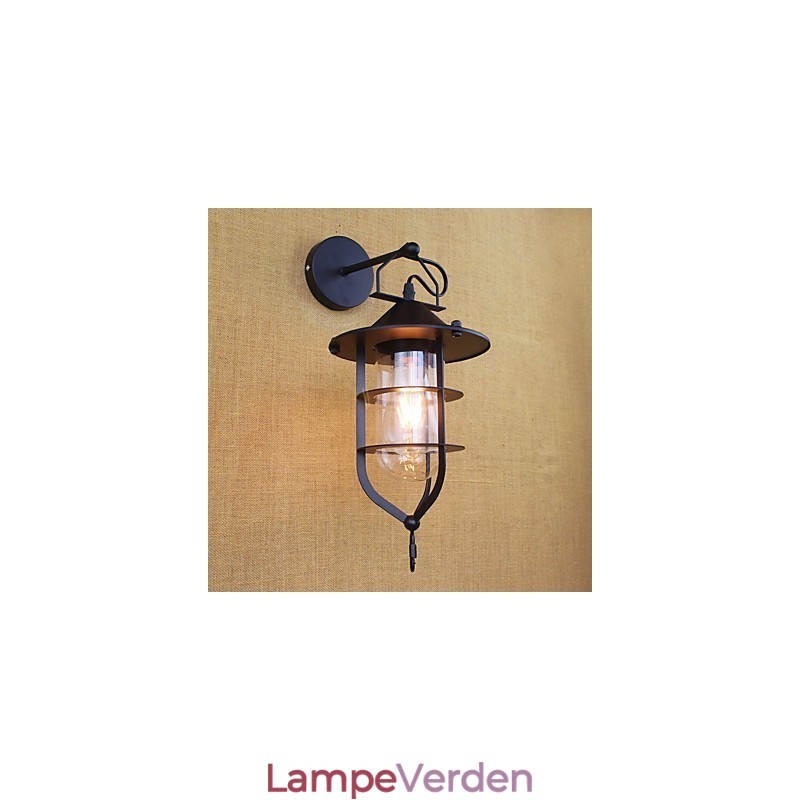 Country Retro Painting Feature til Mini Style Øjenbeskyttelse Ambient Light Wall Sconces