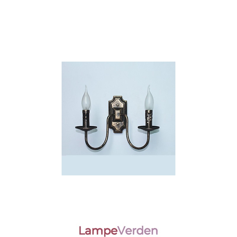 Retro Simpel Væglampe Gang Gang Dobbelt Hovedlampe Soveværelse Stue Væglampe Belysning
