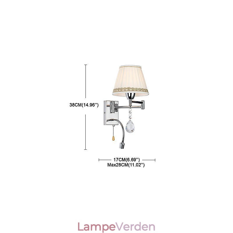 Modern Contemporary Rustic Lodge Modern Contemporary Country Chrome Feature for Crystal Swing Arm Wall Lamp