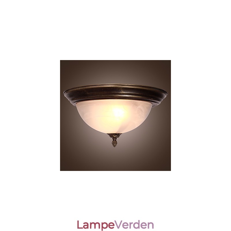 Antik inspireret Flush Mount med 2 lys