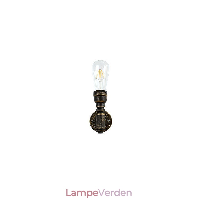 Væglampe Væglamper Vægjern Væglampe Stum Sort Lyssværd Lampe På Væg