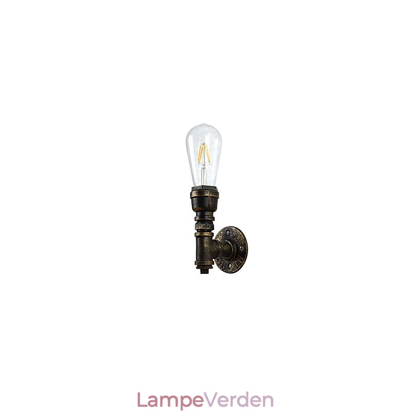 Væglampe Væglamper Vægjern Væglampe Stum Sort Lyssværd Lampe På Væg
