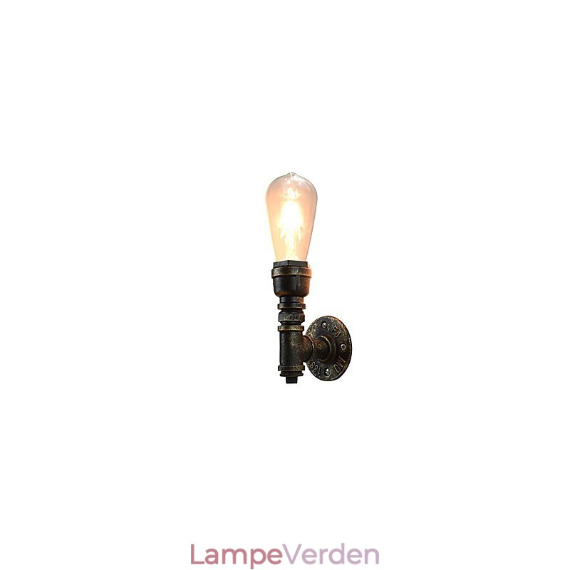Væglampe Væglamper Vægjern Væglampe Stum Sort Lyssværd Lampe På Væg