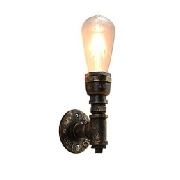 Væglampe Væglamper Vægjern Væglampe Stum Sort Lyssværd Lampe På Væg