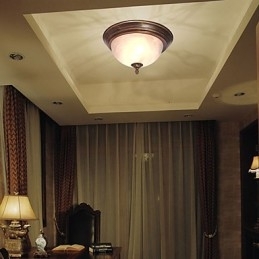 Antik inspireret Flush Mount med 2 lys