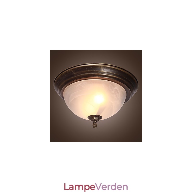 Antik inspireret Flush Mount med 2 lys