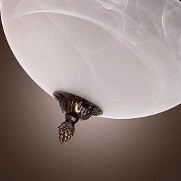 Antik inspireret Flush Mount med 2 lys