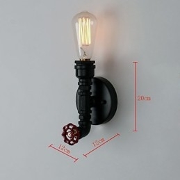 Rustik Lodge Moderne Moderne Land Retro Maleri Funktion til Mini Style Uplight Wall Sconces