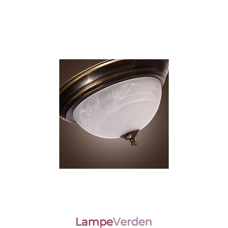 Antik inspireret Flush Mount med 2 lys