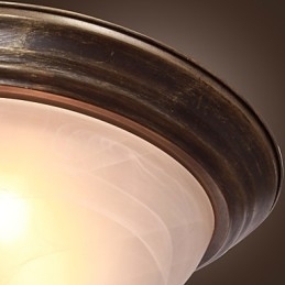 Antik inspireret Flush Mount med 2 lys