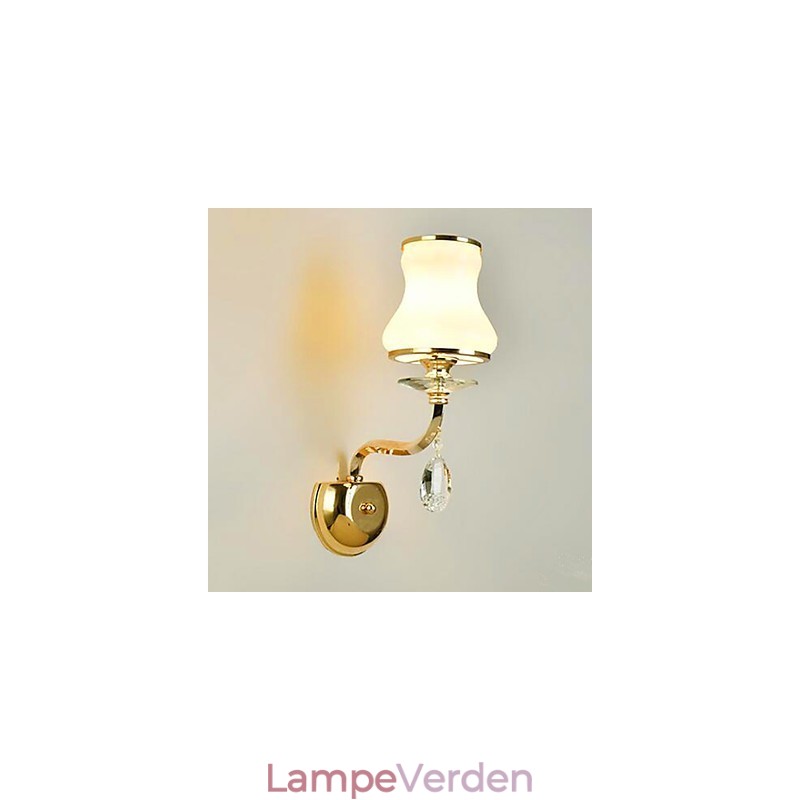 Moderne moderne galvaniseret funktion til Crystal Mini Style Øjenbeskyttelse Ambient Light væglamper