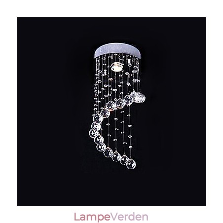 Moderne moderne krystal galvaniseret metal lysekrone Flush Mount Moderne moderne krystal galvaniseret metal lysekrone Flush Mount