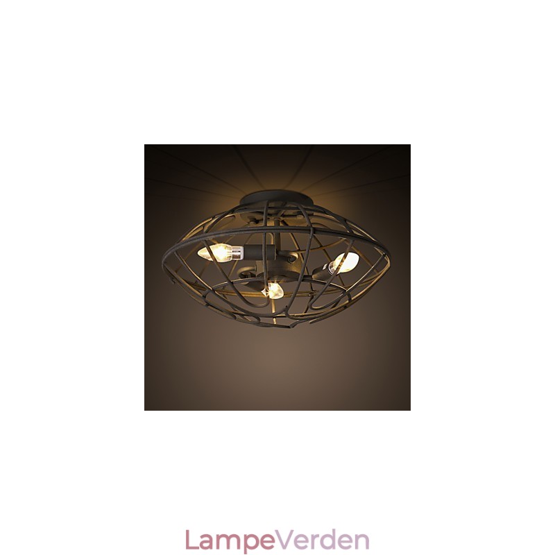 Retro Mini Style Maleri Metal Flush Mount