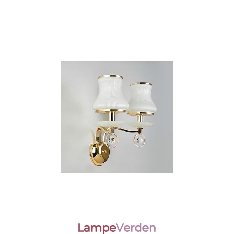 Moderne moderne galvaniseret funktion til Crystal Mini Style øjenbeskyttelse væglamper