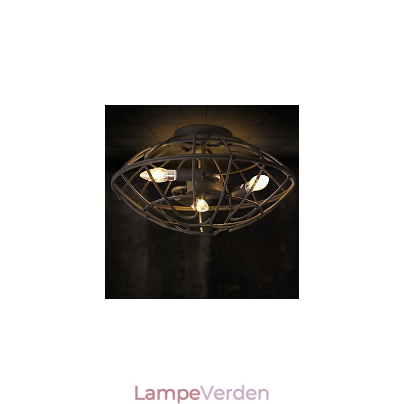 Retro Mini Style Maleri Metal Flush Mount